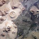 Volcanic landscape in Saudi Arabia