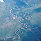 Meanders in the river Cauto, Cuba