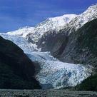 Valley glacier in New Zealand