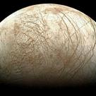 Surface of Jupiter's moon Europa from the Galileo spaceprobe