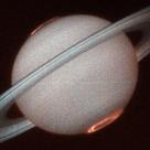 Aurora borealis in Saturn